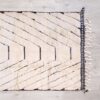 Tapis berbère tissé à la main noir et blanc