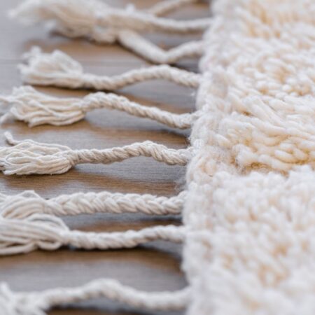 Tapis berbère tissé à la main poils longs