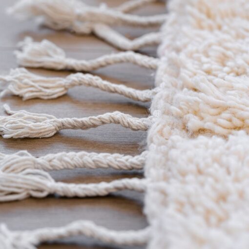 Tapis berbère tissé à la main poils longs