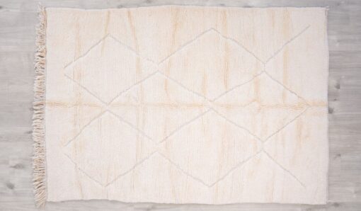 Tapis en laine salon blanc pour décoration chaleureuse