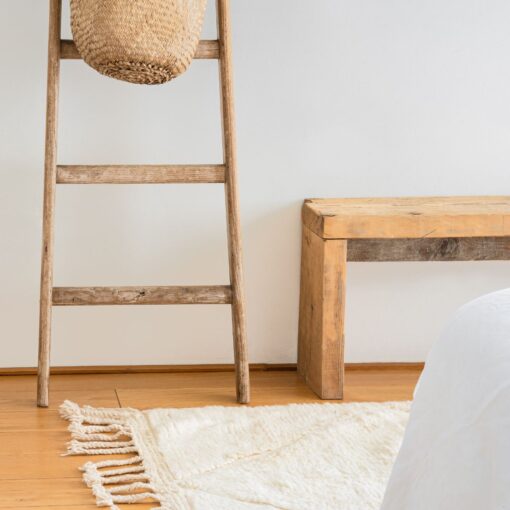 Tapis en laine salon blanc pour décorer sa chambre