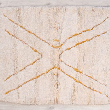 Tapis fibule berbère caramel Marmoucha