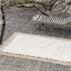 Tapis en laine poils longs naturels pour décoration extérieure