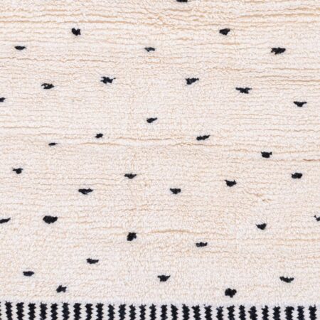 Tapis salon sur-mesure sable et noir Marmoucha