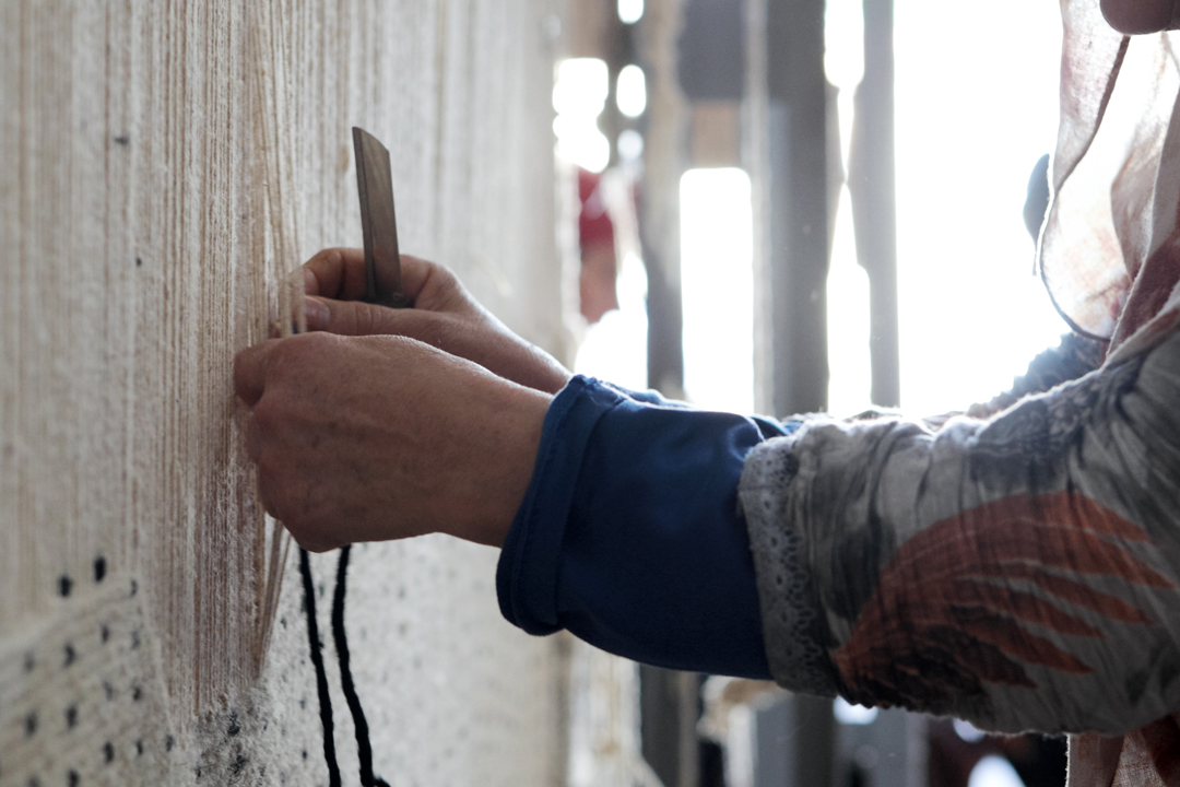Tapis en laine fait main Marmoucha