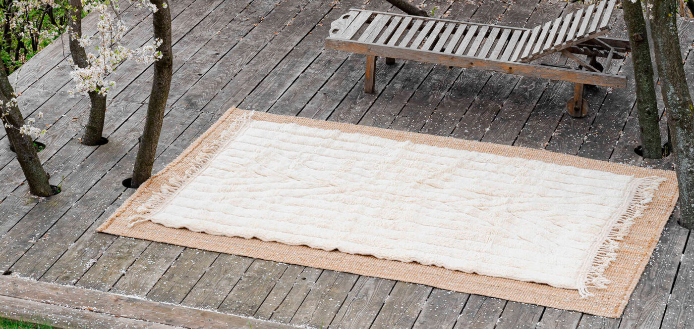 Tapis en laine fait main Marmoucha